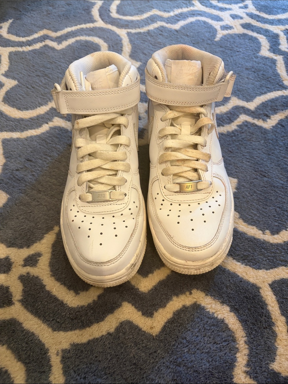 Classic White Women's High-Top Sneakers with Ankle Strap